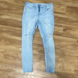 High  wasted rockstar old navy skinny jeans size 12